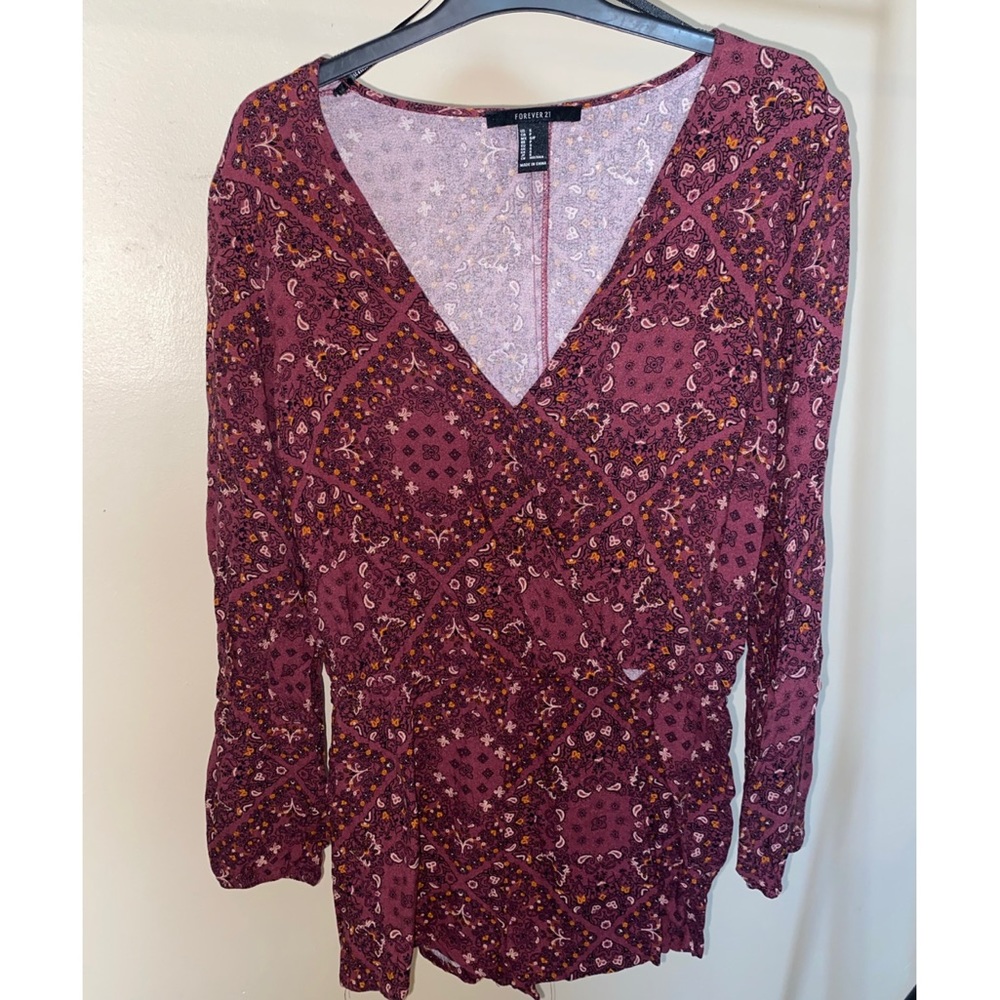 FOREVER21 Pattern Romper. S.